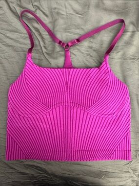 lululemon athletica Ribbed Crop Bralette - Fuchsia